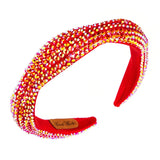 Bling Crystal Sponge Headband Flower Style Hair Accessories