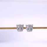 Leopard Head CZ Stone Stud Earrings Classic Style