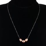 AAA Natural Freshwater Pearl Necklace 9-10mm, 925 Sterling Silver Box Chain