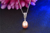 925 Silver Freshwater Cultured Pearl Pendant Necklace, 45cm