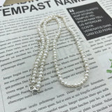 Freshwater Pearl Necklace 925 Sterling Silver Vintage Jewelry