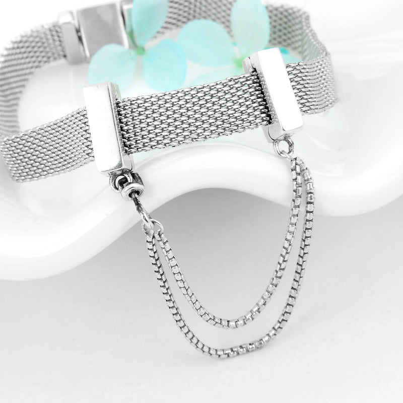 925 Sterling Silver Safety Chain Bead for Reflexions Bracelet