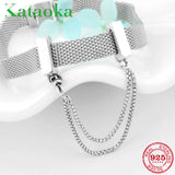 925 Sterling Silver Safety Chain Bead for Reflexions Bracelet