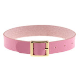 Goth Pink PU Leather Necklaces with Spike Rivet Sexy Collar