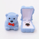 Bear Jewelry Storage Box Cartoon Packaging Ring Earring Box