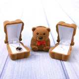 Bear Jewelry Storage Box Cartoon Packaging Ring Earring Box