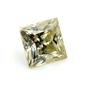 4.5mm Yellow Princess Cut VVS1 Moissanite Stone Ring