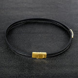 Hand-Woven Bangles Men's Leather Bracelet