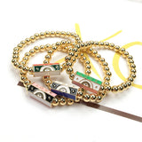 Colorful Evil Eye Prayer Box Bracelet Gift for Women