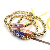 Colorful Evil Eye Prayer Box Bracelet Gift for Women