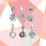 S925 Sterling Silver Australian Bird Pendant Lucky Horseshoe