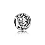 S925 Sterling Silver 26 Letter Charm DIY Jewelry for Women