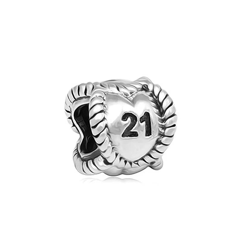 Classic S925 Silver Washington 21st Birthday Charm Bracelet Accessory