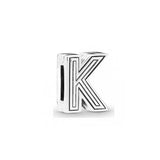 Charming S925 Sterling Silver 26-Letter DIY Pendant Jewelry