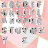 Charming S925 Sterling Silver 26-Letter DIY Pendant Jewelry