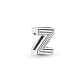 Charming S925 Sterling Silver 26-Letter DIY Pendant Jewelry