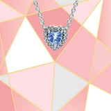 Heart-shaped Zircon Decoration Necklace