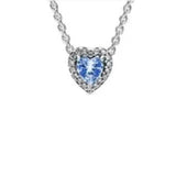 Heart-shaped Zircon Decoration Necklace