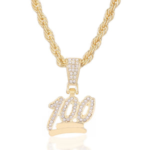 Hip Hop Charm Pendants Rock Iced Out Bling Chains Stainless Steel Necklace