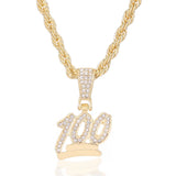 Hip Hop Charm Pendants Rock Iced Out Bling Chains Stainless Steel Necklace
