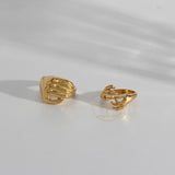 Hiphop Stainless Steel Gesture Rings Creative Jewelry Party Ring