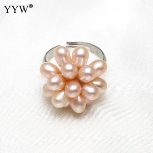 Freshwater Pearl Jewelry Water Drop Natural Freshwater Pearl Flower Wedding