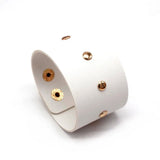 Punk Vintage Leather Bracelet Unisex Wide Big Bangle