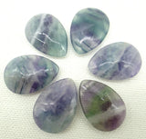 DIY Natural Gem Stone Quartz Crystal Tiger Eye Pendant 4pcs