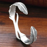 Adjustable Couple Bangle Gothic Punk Women Tibetan Silver Bracelet