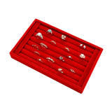 Velvet Jewelry Tray Holder Organizer