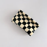 Acrylic Square Marble Leopard Hair Clips