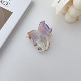 Colorful Plastic Hair Claw Cat Grip Clips For Girls