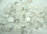 Natural Stone Quartz Crystal Tiger Eye Pendant DIY Jewelry Making Necklace 50pc