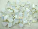 Natural Stone Quartz Crystal Tiger Eye Pendant DIY Jewelry Making Necklace 50pc