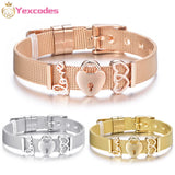 Stainless Steel Vacuum Plating Bracelets Bangles Couples Jewelry