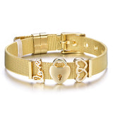 Stainless Steel Vacuum Plating Bracelets Bangles Couples Jewelry