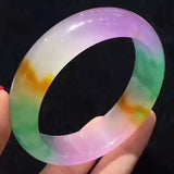 Hot Natural 100% Jade Bangles Three Quartz Jade Bracelet Jewelry