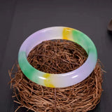 Hot Natural 100% Jade Bangles Three Quartz Jade Bracelet Jewelry