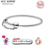 925 Silver Snake Chgn Bracelet for Women