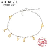 Hot 925 Sterling Silver pan necklace For Women DIY Wedding Jewelry