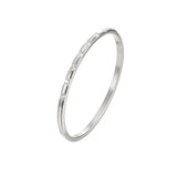 Zircon Wedding Bridesmaid Bracelet Bangle - Titanium Steel 4mm