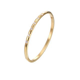 Zircon Wedding Bridesmaid Bracelet Bangle - Titanium Steel 4mm