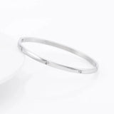 Zircon Wedding Bridesmaid Bracelet Bangle - Titanium Steel 4mm