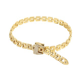 Ins Wrist Jewelry Hiphop Women Bracelet Golden Holiday Gift For Girlfriend