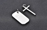 Jesus Cross Necklace Stainless Steel Pendant for Men Women