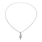 Full Zircon Lightning Necklace Hip Hop Party Pendant Jewelry