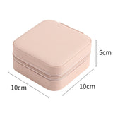 Portable Jewelry Organizer Travel Case Boxes - Leather Storage