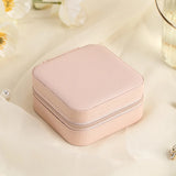 Portable Jewelry Organizer Travel Case Boxes - Leather Storage