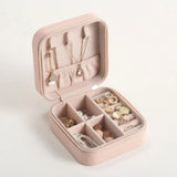 Portable Jewelry Organizer Travel Case Boxes - Leather Storage
