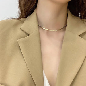 Acrylic Snake Bone Chain Necklace for Women